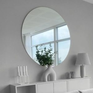 Polished Round Mirror