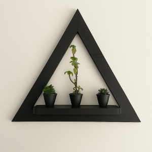 Single Triangle Floating Wall Shelf