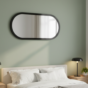 Oval Framed Mirror